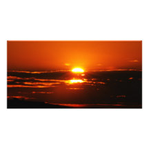 Sunrise As The Day Breaks Customized Photo Card