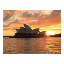 Sunrise at Sydney Opera House Postcard