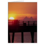 Sunrise at the fishing pier, Dania Cards