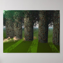 Sunrise in the Garden Poster