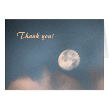 Sunrise Moon Thank You Cards