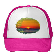 Sunrise Over Atlantic Oval with Flowers Hats