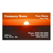 Sunrise Over Ocean Water Business Cards