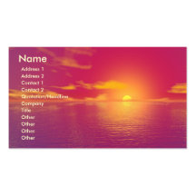 Sunrise Sunset Business Cards