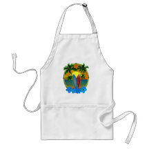 Sunset And Surfboards Apron