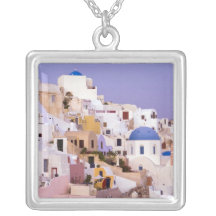 Sunset at Oil, Santorini 2 Personalised Necklace