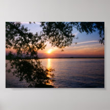 Sunset at Open Cove Posters