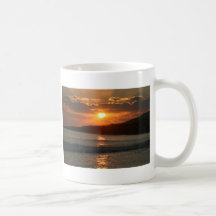 Sunset at Praia Da Luz Beach, Algarve, Portugal Coffee Mugs