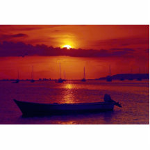 Sunset at Puerto la Cruz, Venezuela Photo Sculpture