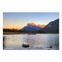 Sunset at Vermilion Lakes, Banff, Alberta Photo