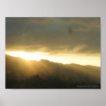 Sunset Beams Poster