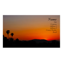 Sunset Business Card