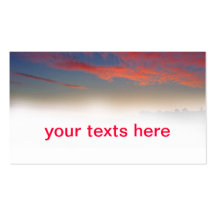 sunset business card