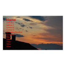 Sunset business card