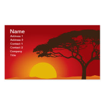 Sunset Business Cards