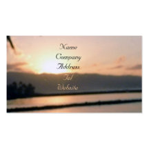 Sunset business cards
