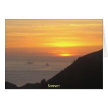 Sunset  card