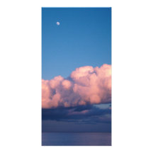 Sunset clouds photo card template