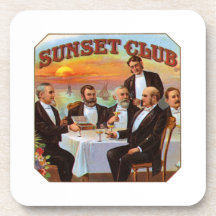 Sunset Club Drink Coaster