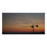Sunset Crane Photocard Photo Card Template