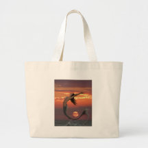 sunset dance canvas bag