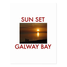 Sunset Galway Bay Postcard