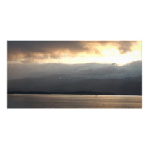 Sunset in Alaska photo Photo Card Template