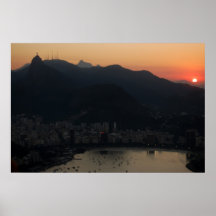 Sunset in Rio Posters