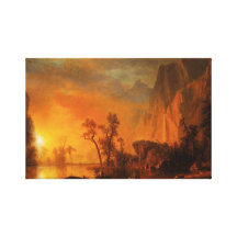 Sunset in the Rockies Canvas Wrap Gallery Wrap Canvas