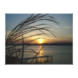 Sunset in traverse city, michigan. stretched canvas print