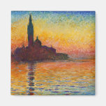 Sunset in Venice, Claude Monet Magnets