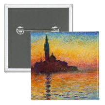 Sunset in Venice, Claude Monet Pins