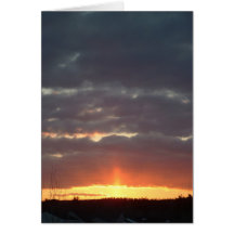 Sunset, March 17 Greeting Card