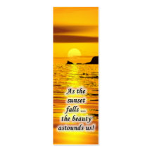 Sunset Mini Bookmark Business Cards