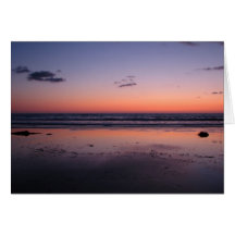 Sunset near San Diego Card