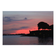 Sunset Old San Juan Puerto Rico Photograph