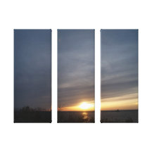 Sunset on Lake Ontario Stretched Canvas Print