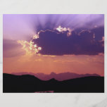Sunset on Rio Grande, Big Bend National Park, Texa Flyer Design
