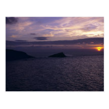 Sunset over Fistral Beach, Cornwall Post Cards