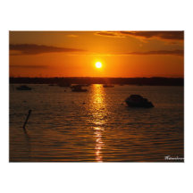 Sunset Over Sandbanks Art Photo