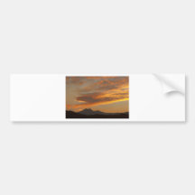 Sunset  over the Twin Peaks Bumper Sticker