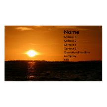 Sunset over Tonga Business Card Templates