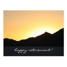 sunset retirement postcards