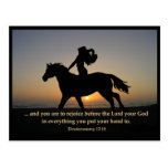 Sunset Ride POSTCARD