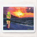 Sunset Runner Mouse Pad