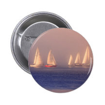 Sunset Sailboats Photo Pinback Buttons