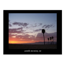 sunset : santa monica, ca post cards