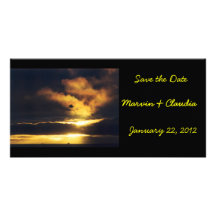 Sunset Save the Date Photo Card
