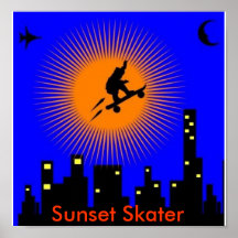 SUNSET SKATER PRINT