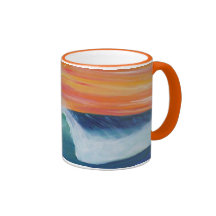 Sunset sky Orange mug